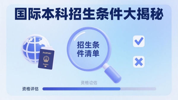 國際本科招生條件大揭秘，看看你是否符合